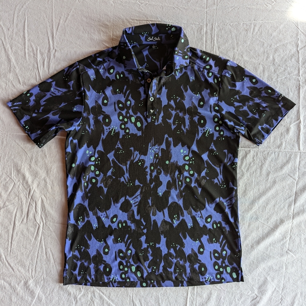 Bad Birdie Nocturnal By Nature Men's Golf Polo Size Small